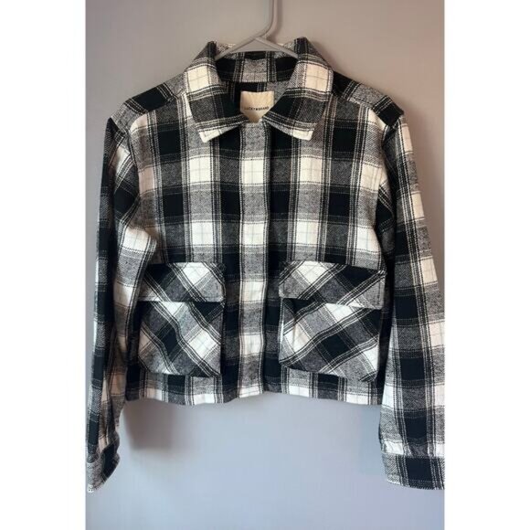 Lucky Brand Jackets & Blazers - Lucky Brand Cropped Flannel Jacket Shacket Size Small